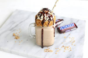 Snickers crunch and pie shake