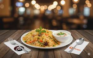Veg Biryani With Raita