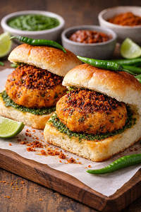 Sweet Potato Vada Pav