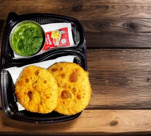 Aloo  KACHORI  (2 pec) with green chutney