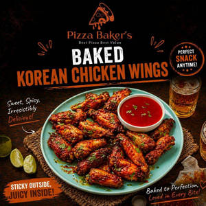 Baked Korean Chicken Wings.