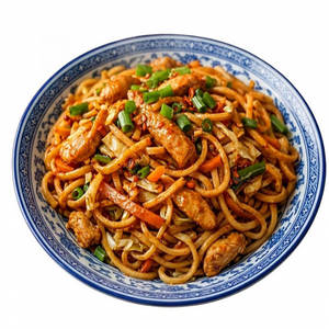 Schezwan Chicken Garlic Noodles