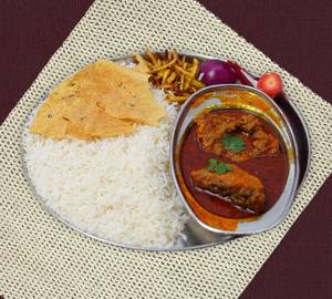Fish Rice Thali [Katla]