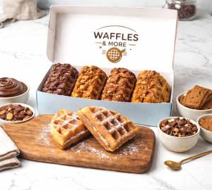 Mini Waffles Box Of 4 - Snickers + Kitkat + Dark + Milk
