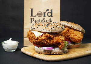 Indiana Fried Chicken Burger.
