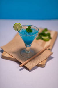 Blue Lagoon Mocktail