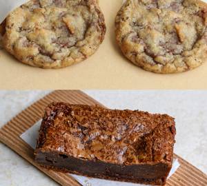 2 Cookies + Brownie