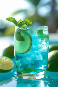 Blue Curacao Mojito