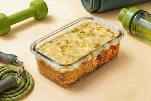 Baked Cheese Minced Chicken Rice (Protein 39g)