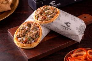 Malai Chicken Tikka Roll With Egg.