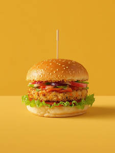 Aloo Tikki Burger With Cheese