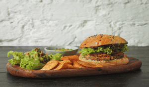 Himalayan Tofu Amaranth Burger