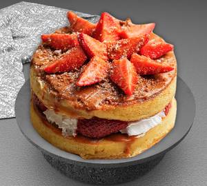 Lotus Biscoff And Strawberry Cream Pancake