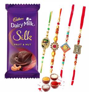 Dairy Milk Silk 60 Gm + Rakhi Combos