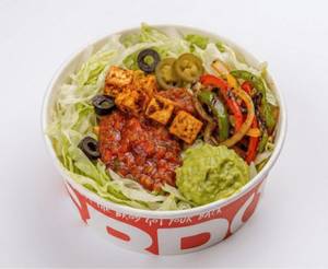 Jain Chipotle Paneer Salad