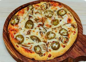 Jalapenos And Mushroom Pizza(7 Inches)