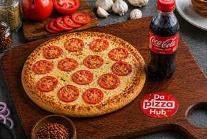 Tomato Pizza and Mini Coke