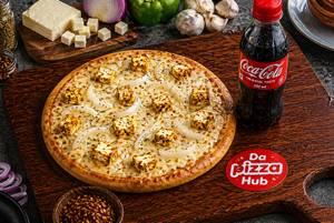 Paneer Pizza and Mini Coke