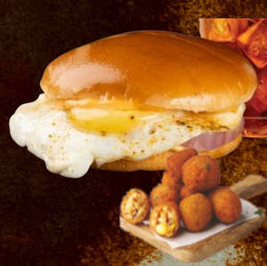 Egg Special Burger + 6 Pcs Jalapeno Poppers