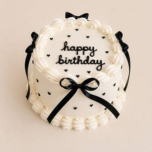 Aesthetic Bow Cake
