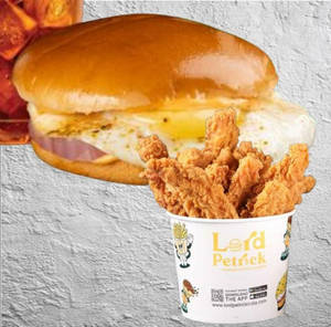 Egg Special Burger + Chicken Strips 2 PCS