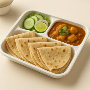 Aloo Sabji with Phulka Combo