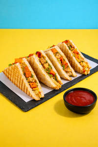 Paneer Tikka Sandwich (grilled)