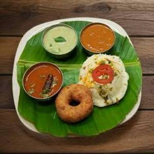 1 Rava Idli + Vada + Tea