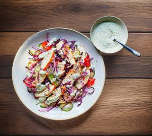 Cheese salad shawarma