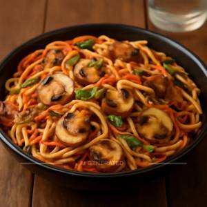 Mushroom Schezwan Noodles