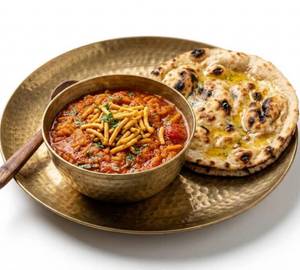 Half Sev Tamatar + 2 Tandoori Roti