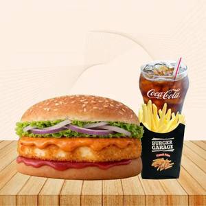 Korean Paneer Burger Meal