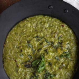 Mushroom & Pesto Khichdi