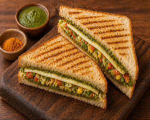 Jain Veg Grill Sandwich