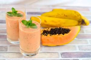 Papaya + Banana Shake