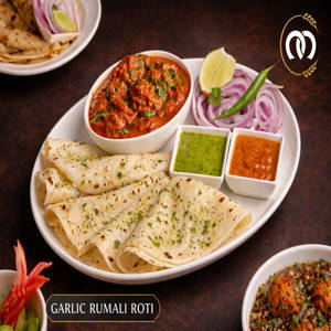 Kathi Rumali With Garlic Rumali Roti