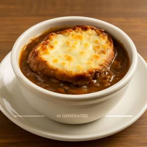 French onion soup                                                                                     