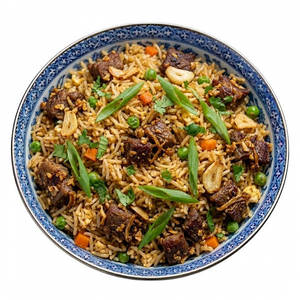 Mutton Garlic Fried  Rice