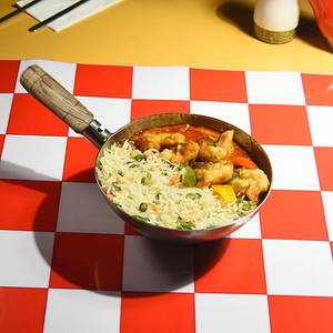 Prawns In Schezwan  Sauce Bowl
