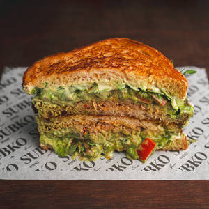 Chicken Chapli Kebab Sandwich