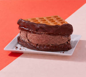 Nutella Waffle with Ice Cream