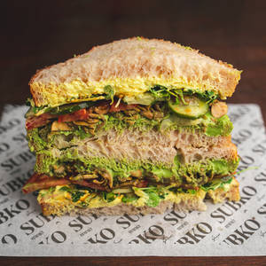 Green Veggie Sandwich