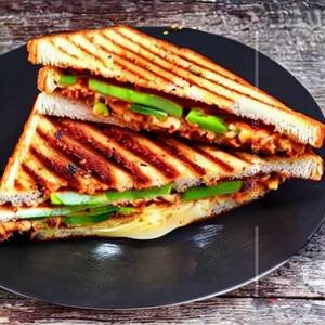 Veg Cheese Grilled Sandwich [Regular]