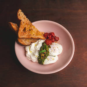 Pesto Eggs on Toast