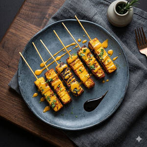Grilled Harissa Paneer (6 Pcs).