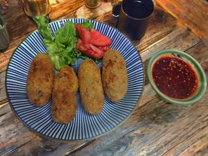 Corn, Sweet Potato & Leek Croquettes