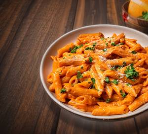 Chicken pink sauce pasta