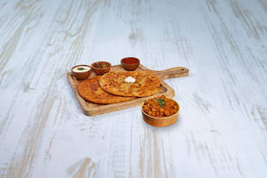 2 Tandoori Mix Paratha With Chola