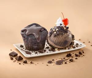 Double Chocolate Muffin Sundae