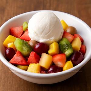Fruit Salad With Ice Cream